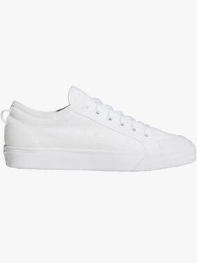 Men’s White Adidas Nizza Trefoil Shoes (Size 7)